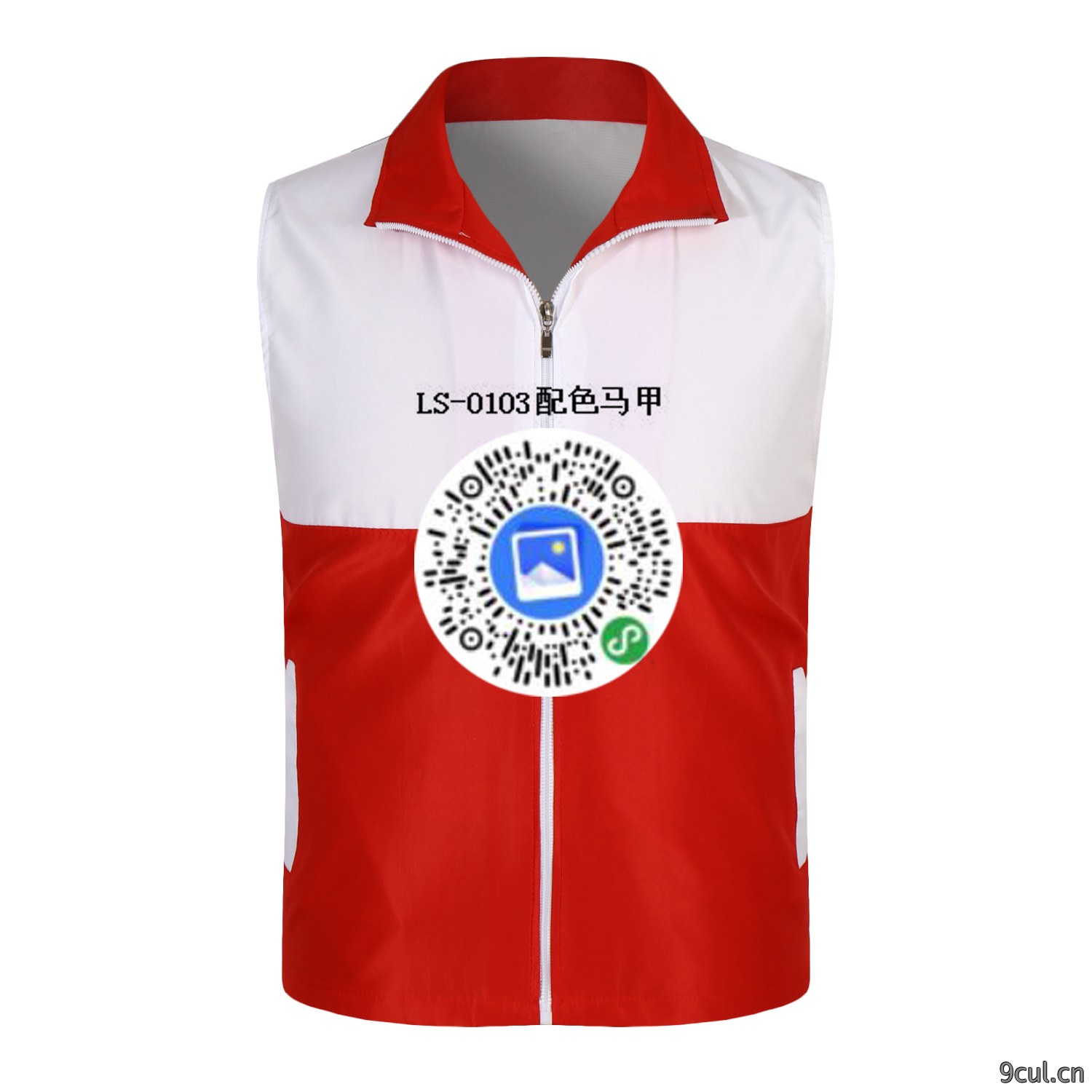 撞色复合马甲