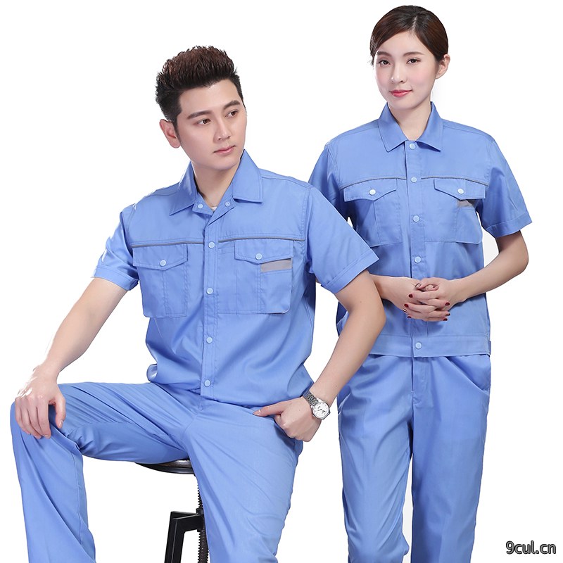 鲁越C1款短袖工作服
